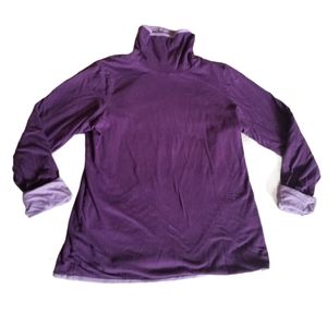 🌻 3/$17 L.L. Bean Duo Colored Grape Turtleneck